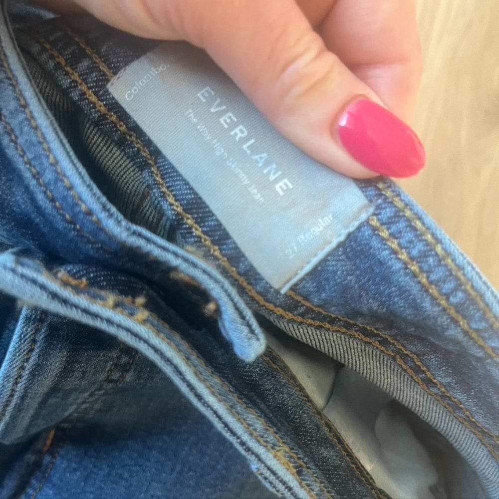 ** Everlane The Way-High Clean Front Skinny Jeans 27 - Picture 7 of 9
